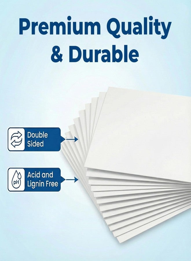 Rosmonde Poster Board, 11"x14" White Poster Boards, 50 Pack Bulk Sheets for Crafts, Poster Paper Boards for Vision Board Creations, Blank Bulk Boards for DIY, Drawing, School Project & Presentations - Image 3
