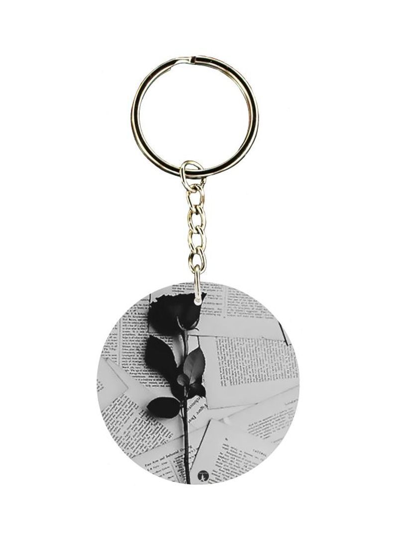 RKN Rose Printed Pocket Keychain