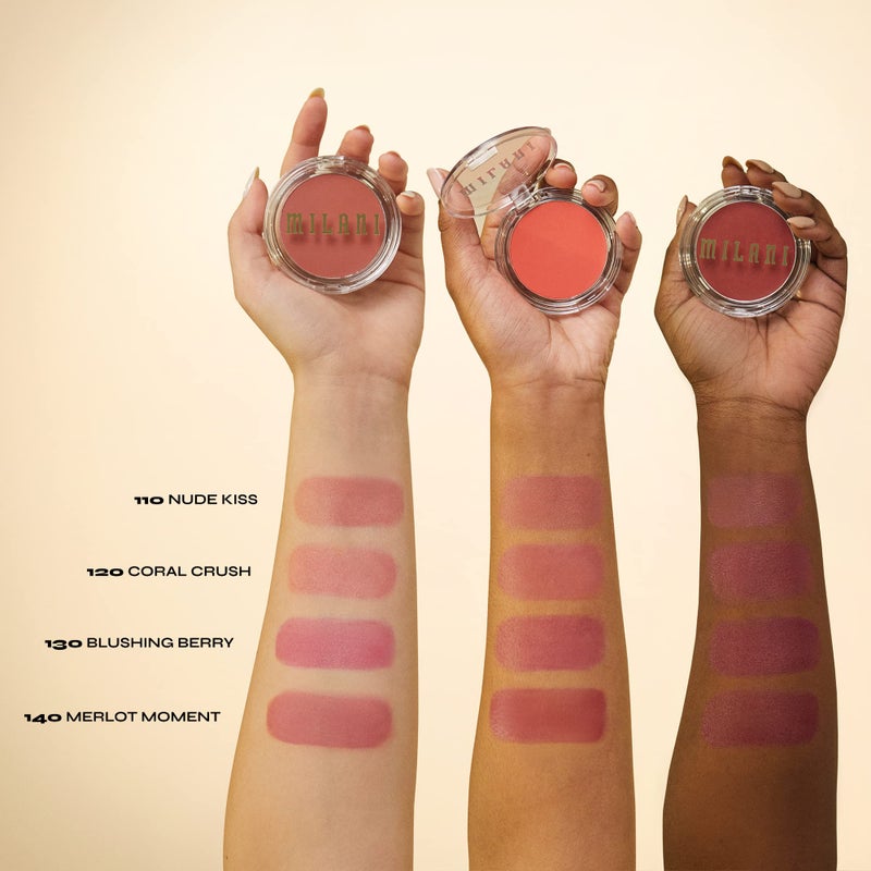 Milani Blush Makeup â€“ Cheek Kiss Cream Blush for Cheeks, Buildable Cream-to-Gel Blusher & Lip Tint, Dewy Natural Color, Hydrating - Nude Kiss - Image 4