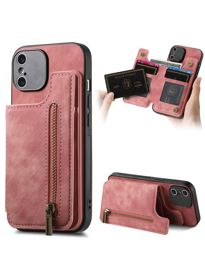 اس-توب جراب خلفي بسحاب من الجلد بتصميم كلاسيكي لهاتف iPhone XS Max - Image 1