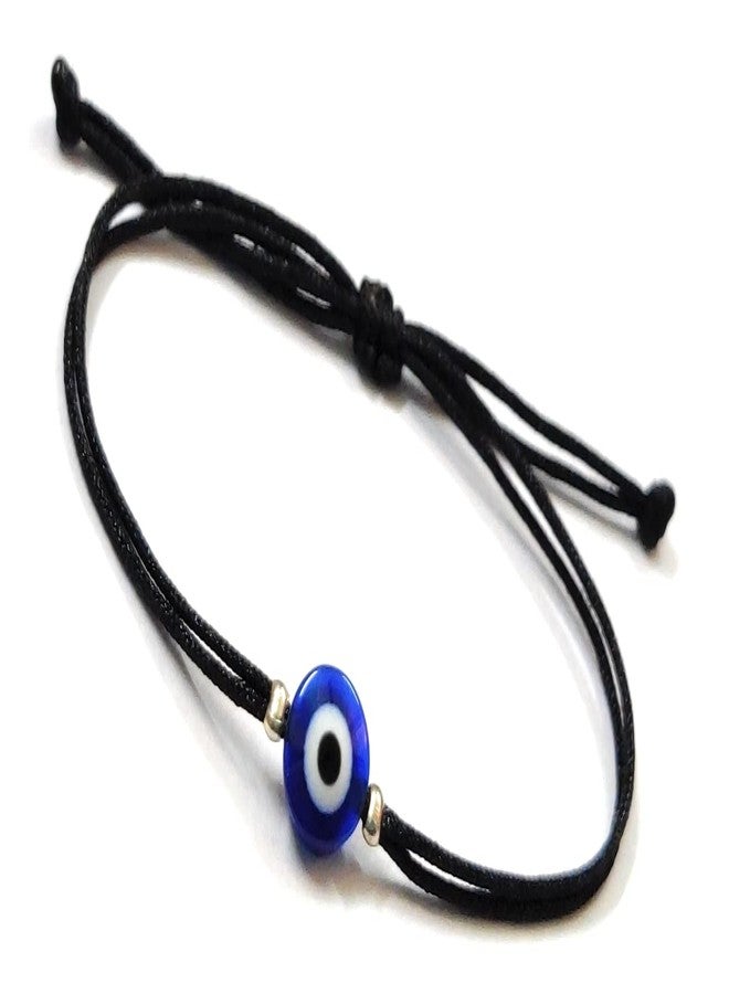 Jewel string by Bk arts evil eye with black cord bracelet for (unisex) not for Anklet - Image 1