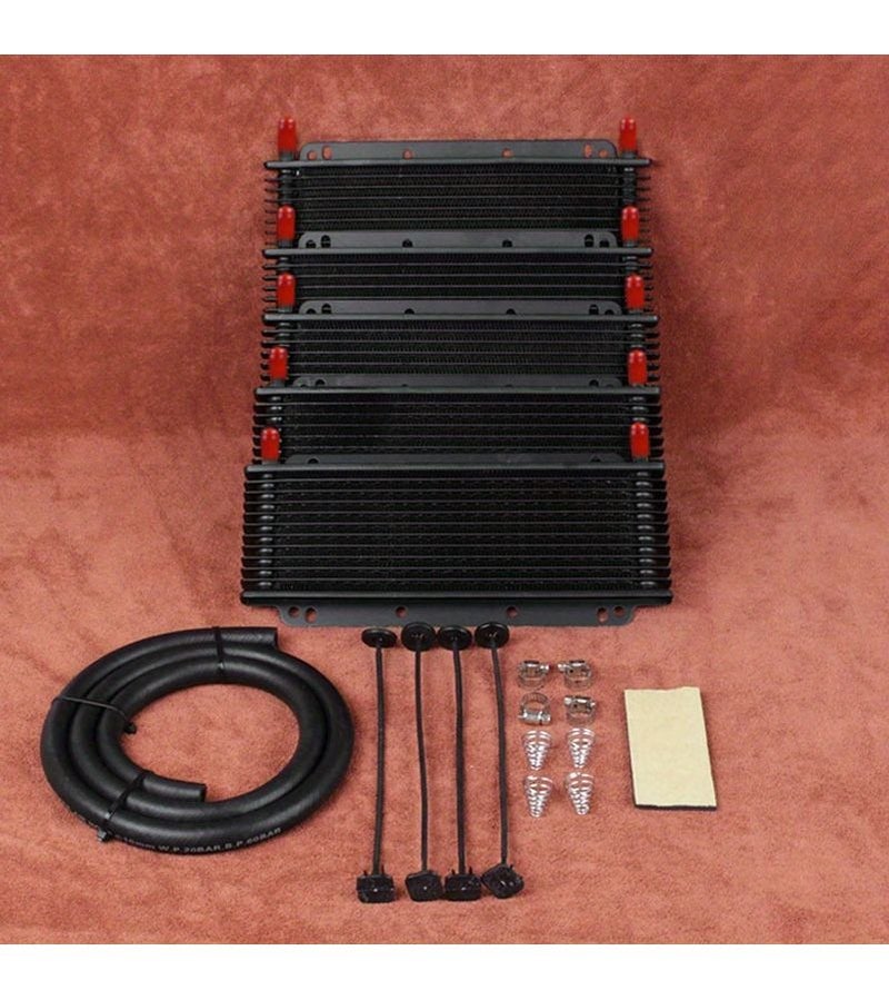 Universal Automatic Transmission Oil Cooler Kit Silvery 19 Row - Image 3