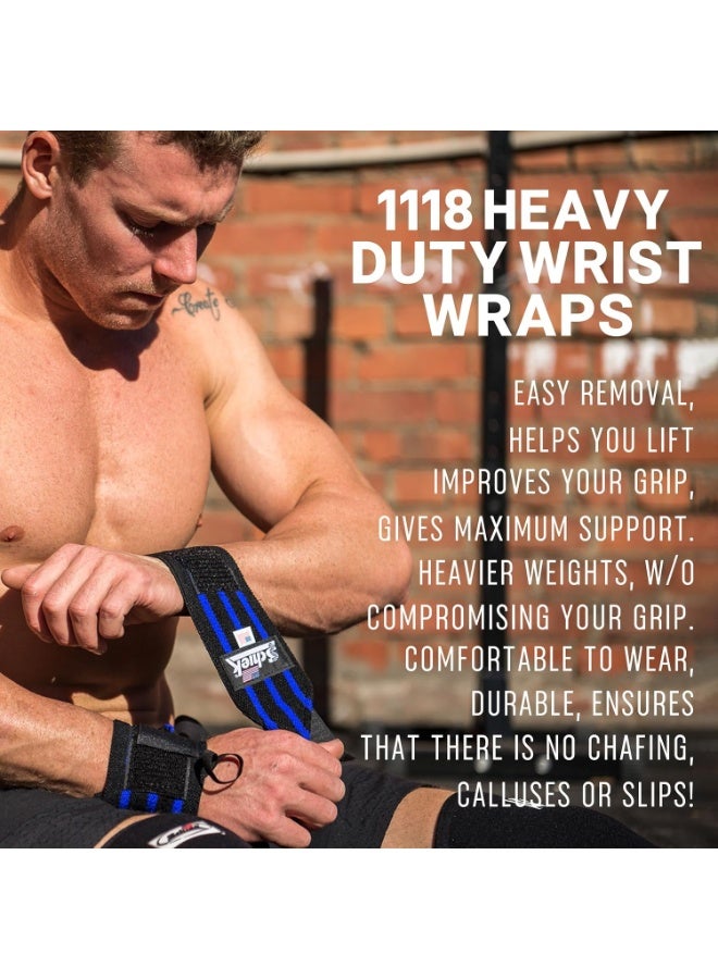 شيك لفافة معصم شيك باللون الأزرق مقاس 18 بوصة - Image 4