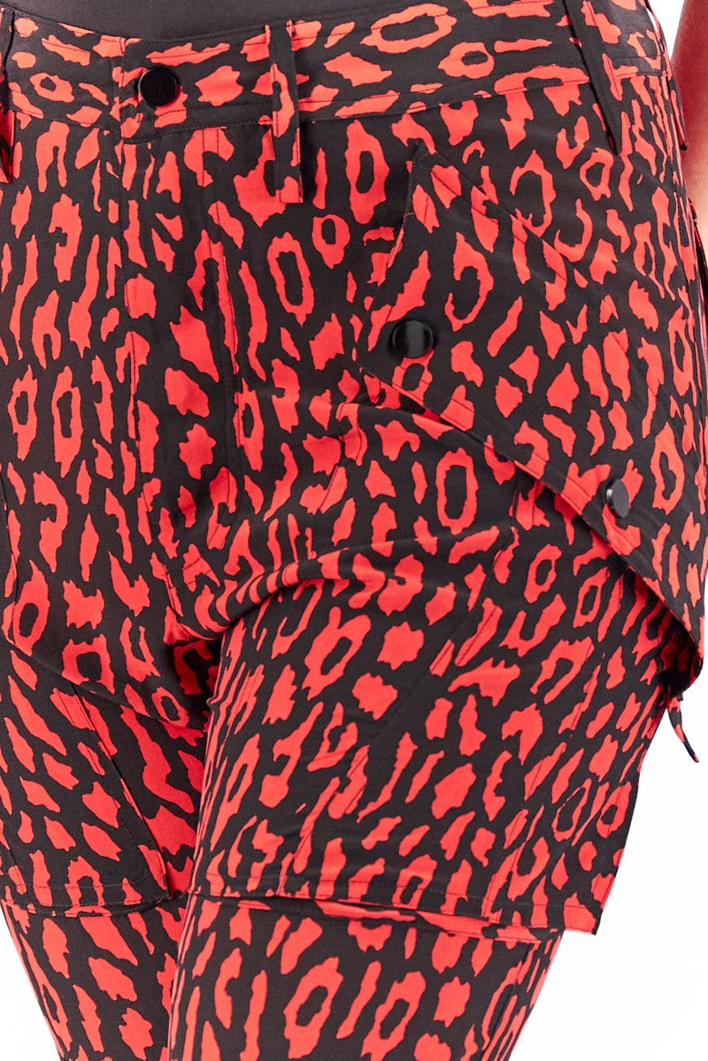 THE KOOPLES Women Regular Fit Allover Palazzo Pants, Red  - Image 4