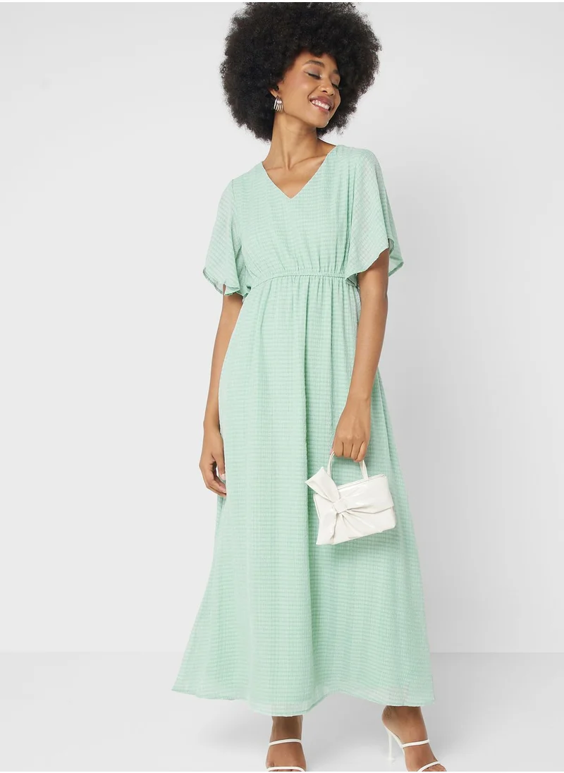 ELLA Textured A-Line Dress