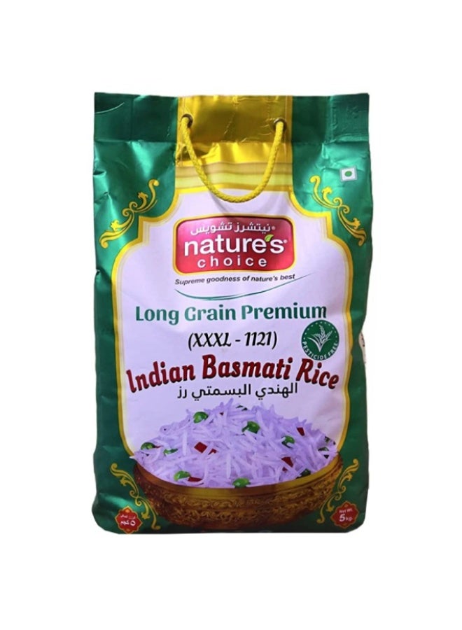 Nature's Choice Basmati Rice Long Grain, Pesticide Free - 5Kg