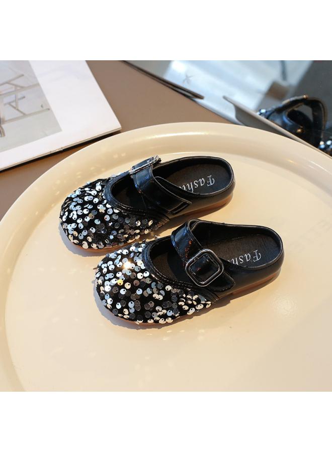 شك الفتيات الترتر باوتو النعال صيف جديد بنات الأميرة أحذية الطفل لباس خارجي للأطفال صنادل وشباشب العصرية - Image 3