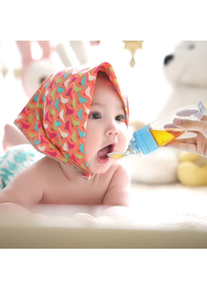 Excefore Baby Bottle Spoons Silicone Baby Food Dispensing Spoon Baby Food Feeder with Standing Base for Infant Dispensing and Feeding - Image 4