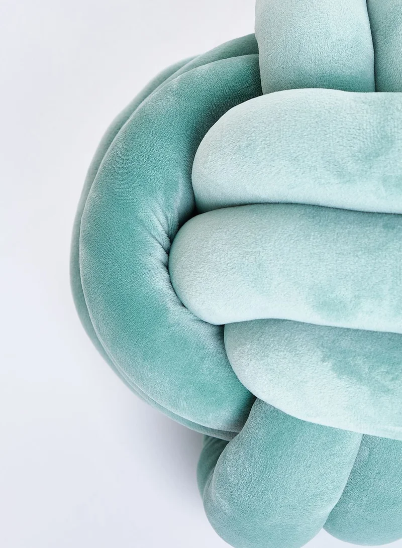 Noire Edit Green Knot Cushion