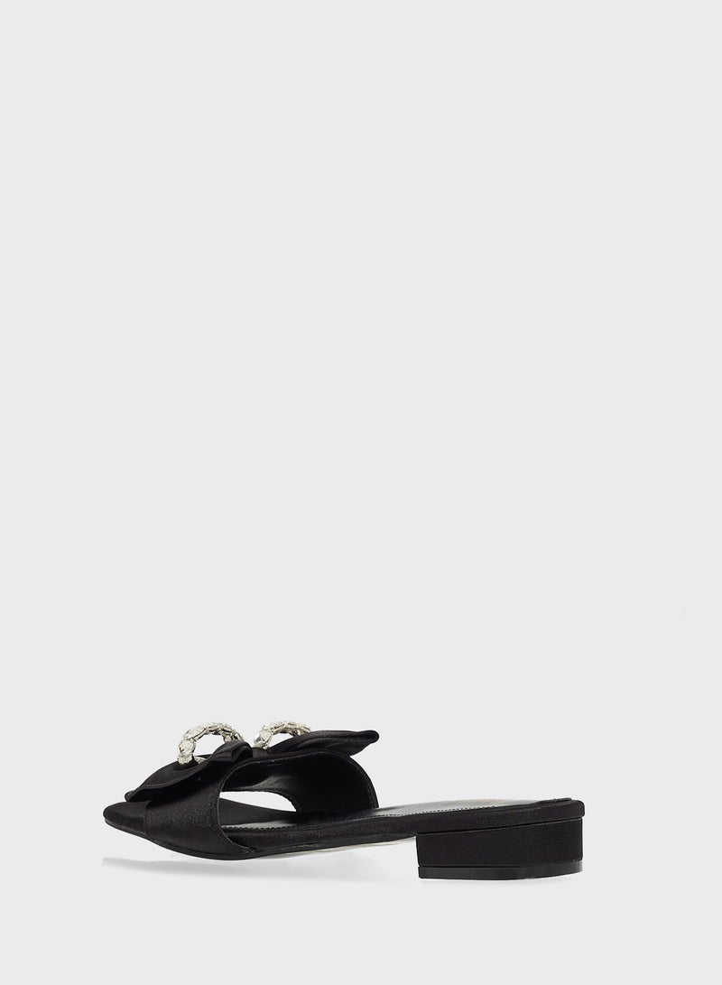 Ginger Flat Sandal With Bow  - Image 3
