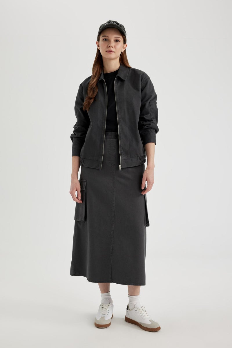 DeFacto Woman Cargo Fit Gabardine Skirt  - Image 5