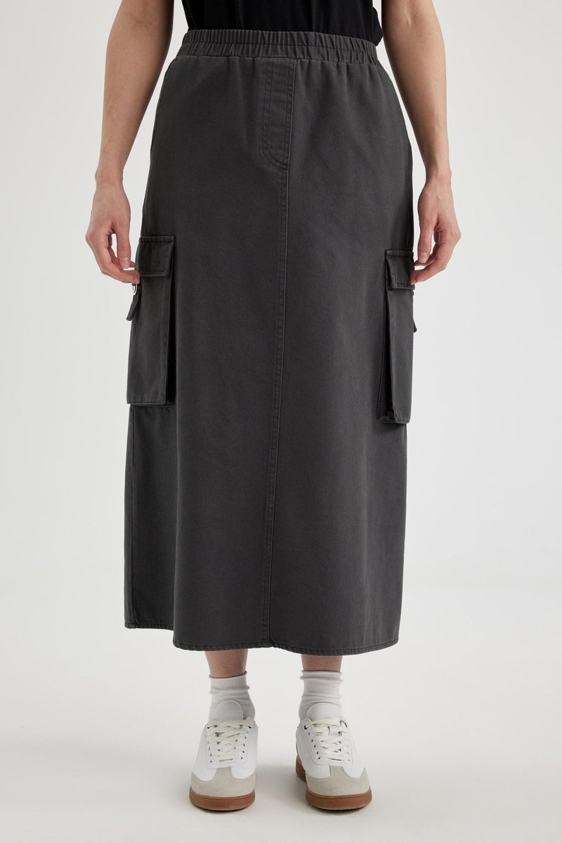 DeFacto Woman Cargo Fit Gabardine Skirt  - Image 1