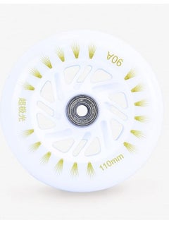 SPORT MultiColour LED Lights Wheels with bearing 110mm,90A for Inline Skates Shoes  - Image 1