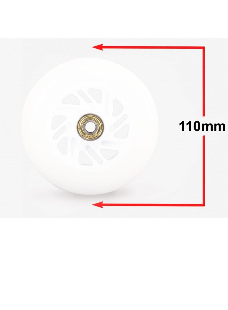 SPORT MultiColour LED Lights Wheels with bearing 110mm,90A for Inline Skates Shoes  - Image 2