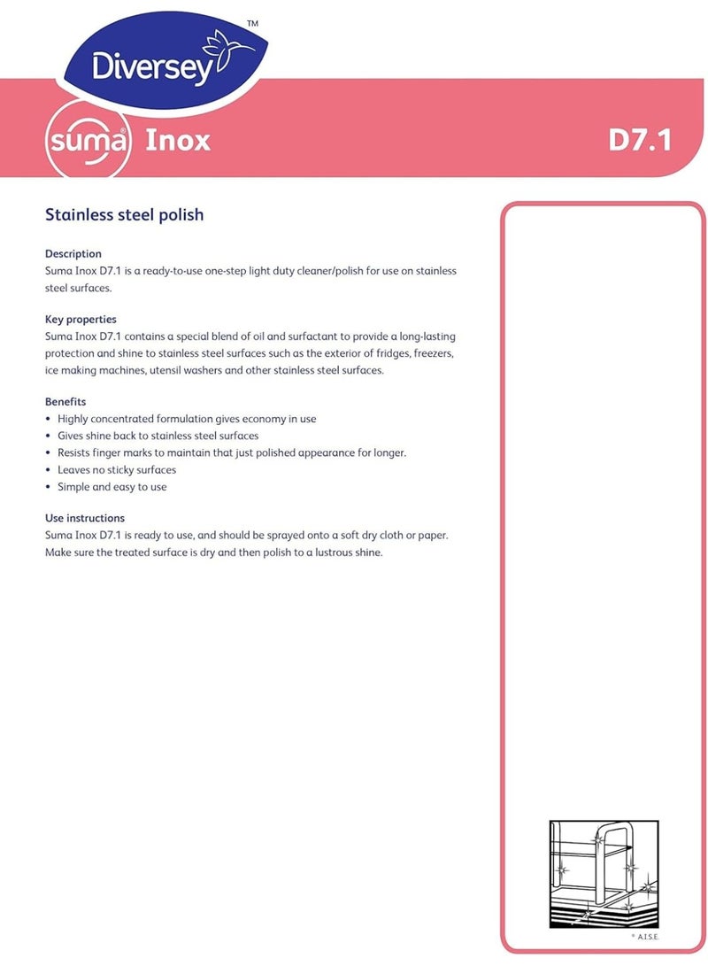 دايفرسي - سوما إينوكس D7.1 - منظف وملمع الفولاذ المقاوم للصدأ - 5 لتر - Image 2