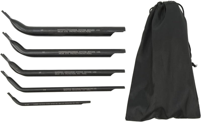 5Pcs Air Line Disconnect Tool Set, Heavy Duty Double Ended Automotive Hand Tool for Big Rig Truck Brake and Air Suspension Systems, 1/8in to 5/8in Sizes - Image 1