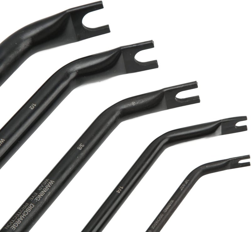 5Pcs Air Line Disconnect Tool Set, Heavy Duty Double Ended Automotive Hand Tool for Big Rig Truck Brake and Air Suspension Systems, 1/8in to 5/8in Sizes - Image 3