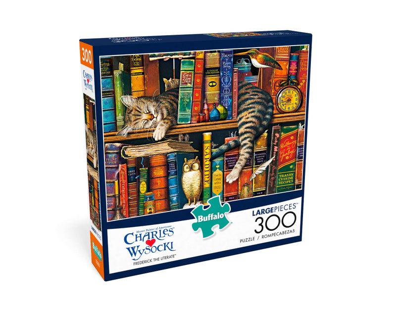 Buffalo Games - Charles Wysocki - Frederick the Literate - 300 LARGE Piece Jigsaw Puzzle - Image 3