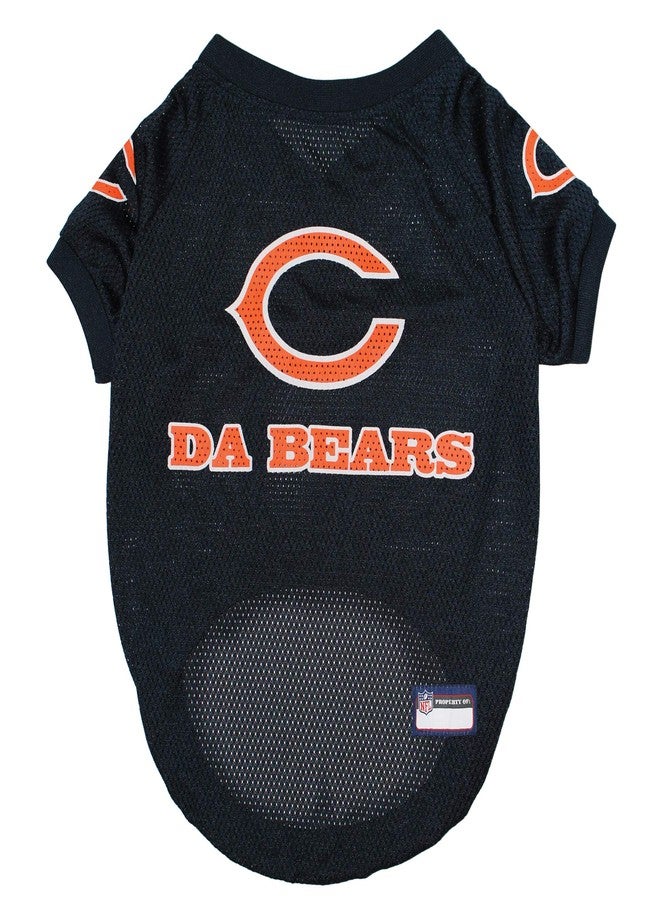 Pets First NFL Chicago Bears Raglan Jersey Da Bears - Medium. Cutest Football Jersey for Dogs & Cats - Image 1