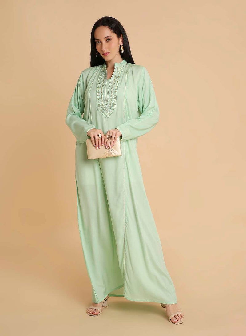 HANA & SARA simple & comfy long arabic kaftan jalabiya dress for womens - Image 1