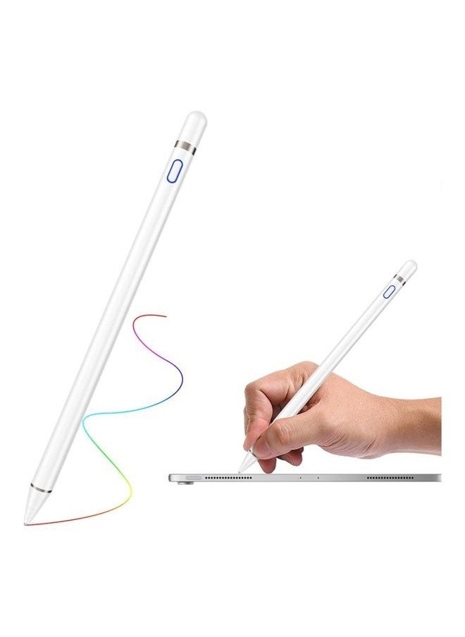 High Tech Smart Stylus Pen For iPad/ Tab/ Mediapad White  - Image 2