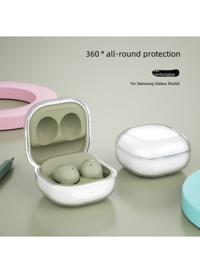 High Transparent Protective Case For Samsung Galaxy Buds3 Pro/Buds3/Buds2/Live Earphone Shell Soft TPU Universal Customizable-Color:Powder Through [4 Models Universal]]-Model:Samsung Buds Live/pro  - Image 5