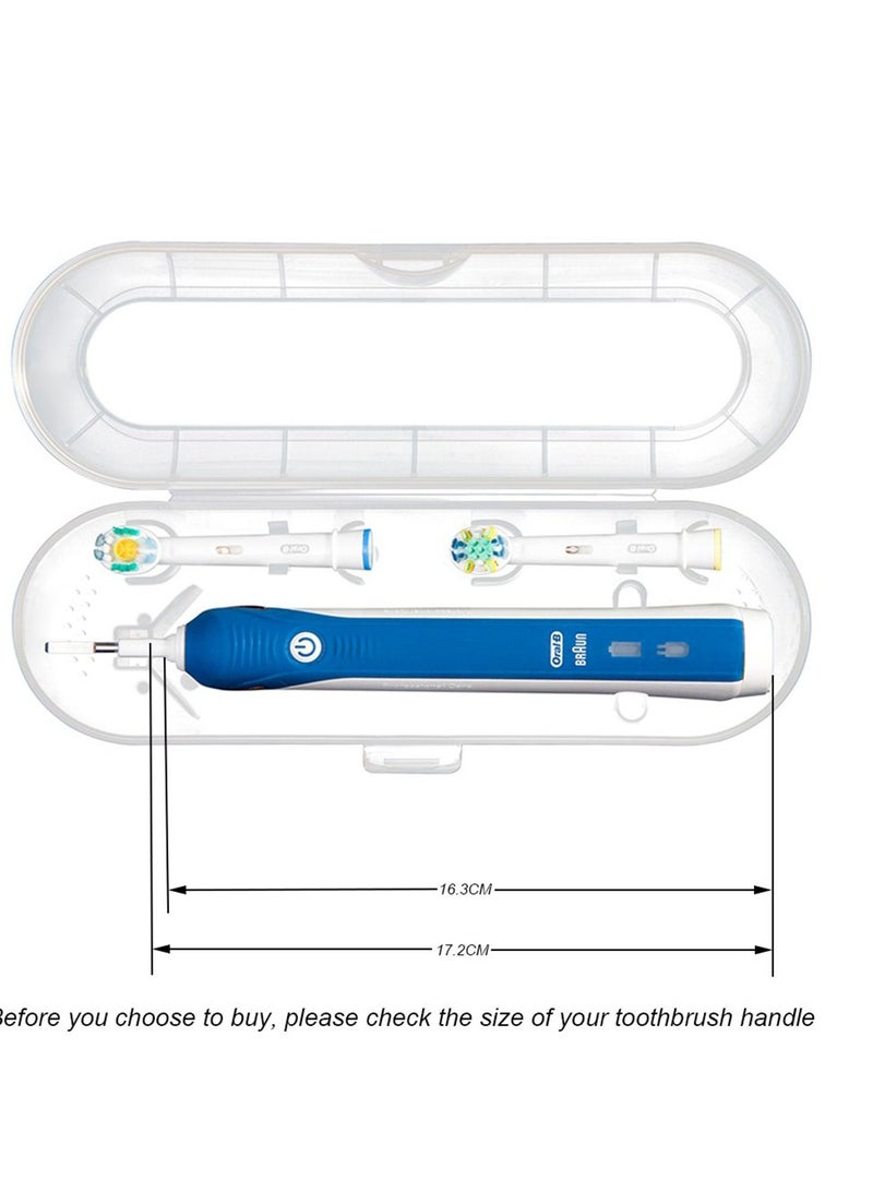 SYOSI Travel Electric Toothbrush Case, Electric Toothbrush Holder Cover, Anti Bacterial Portable Hard Plastic Toothbrush Store Box Bag Fits Pro 1000, Pro 2000, Pro 3000 (2 Pack) - Image 3