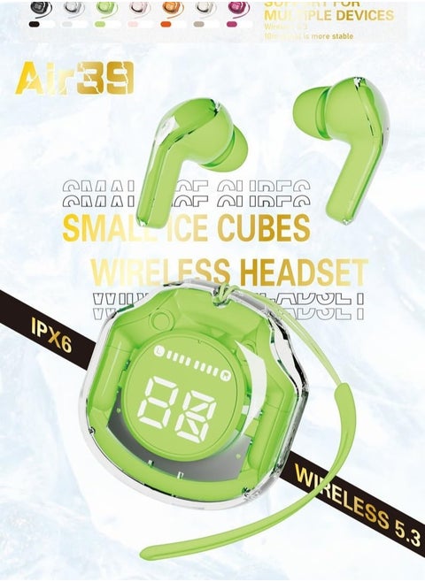 Printme Air 39 TWS Clear Capsule Wireless Earphones, In-Ear Gaming, Low Latency, Bluetooth V 5.3, ENC Wireless Earbuds...