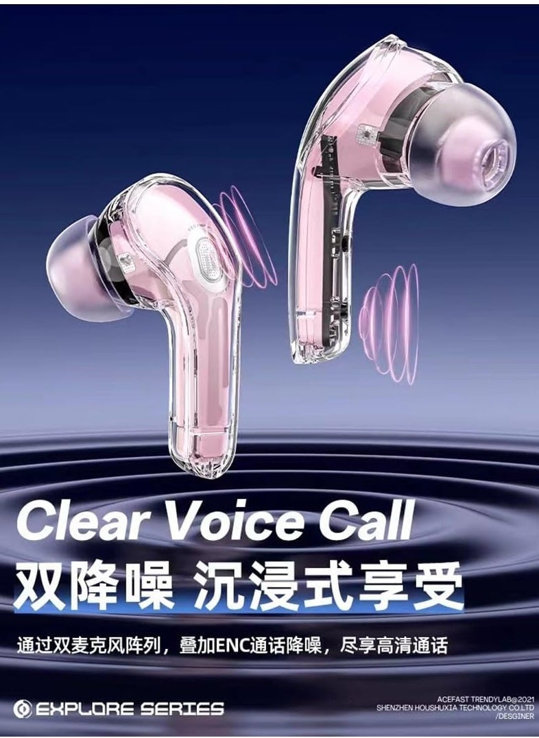Generic - Printme Air 39 TWS Clear Capsule Wireless Earphones, In-Ear Gaming, Low Latency, Bluetooth V 5.3, ENC Wireless Earbuds... - Image 1