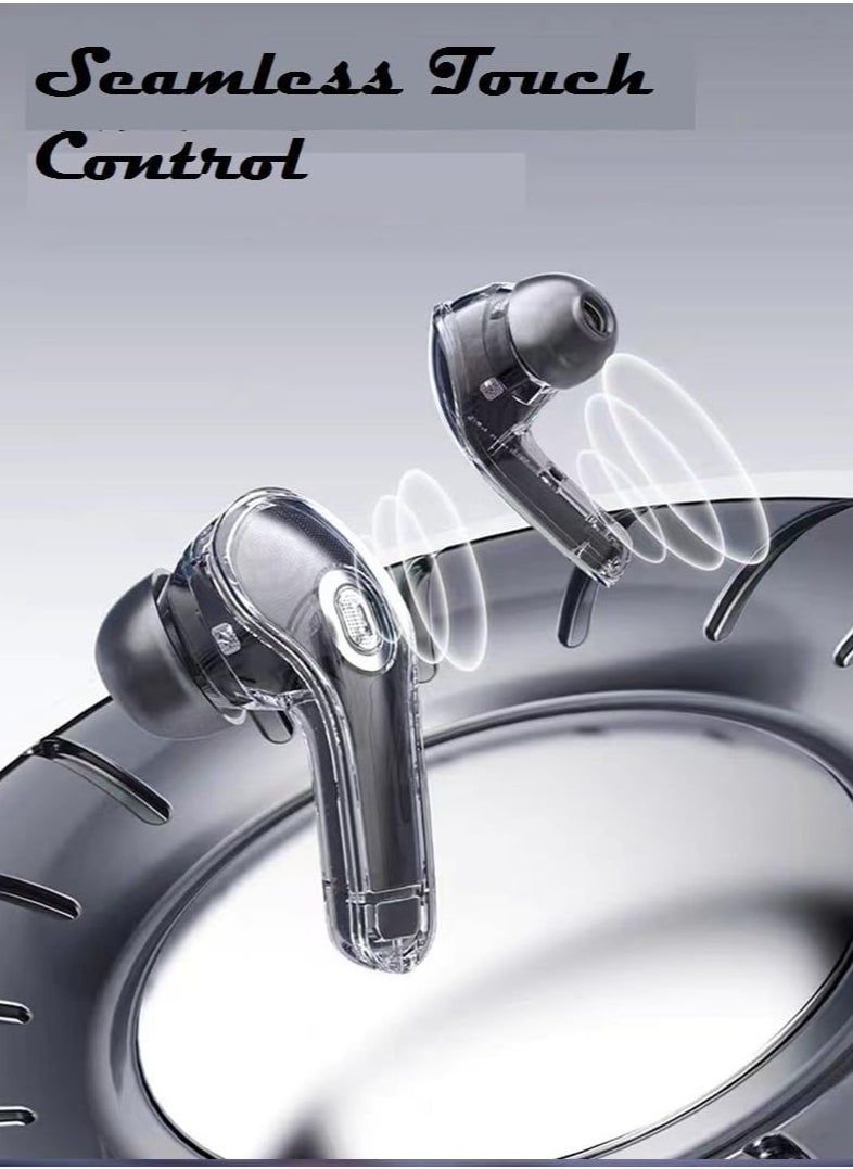 Generic - Printme Air 39 TWS Clear Capsule Wireless Earphones, In-Ear Gaming, Low Latency, Bluetooth V 5.3, ENC Wireless Earbuds... - Image 1