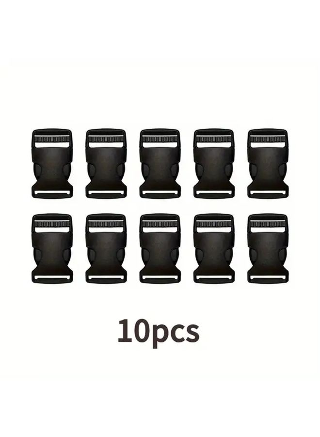 15pcs Black Heavy Duty Quick Release Buckle No Sew Locking Dual Side Release One Hand Operation - Image 4