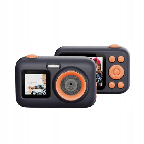 SJCAM FunCam+ Black Dual Screen Action Camera | 1080P Ultra HD | 2.4" Large Display, Video Recording, Photo Shooting, Timelapse for Kids & Adults - Image 1