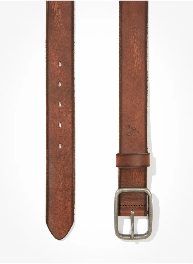 امريكان ايجل AEO Raw Edge Leather Belt