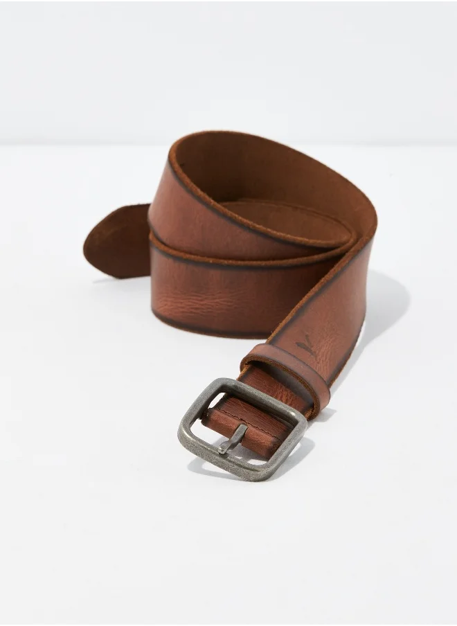امريكان ايجل AEO Raw Edge Leather Belt
