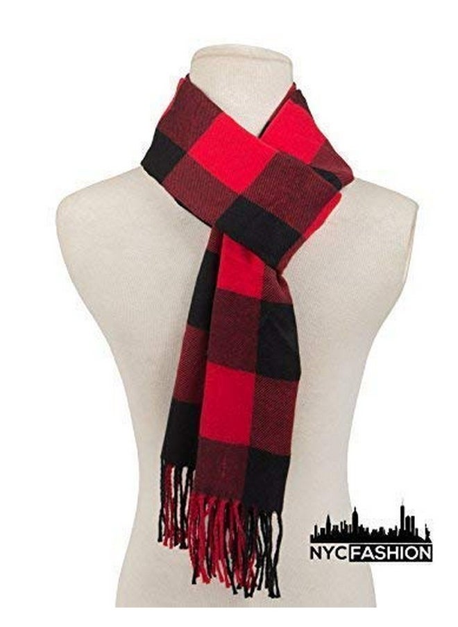 Buffalo Red And Black Plaid Flannel Scarf For Women & Men - Soft Warm Winter Scarf - 67” X 13” Inches - pzsku/ZC52CA17604CBA7E98025Z/45/_/1735214490/0b01a6b6-6fdb-4d4c-8869-56eb6c0ee3c7