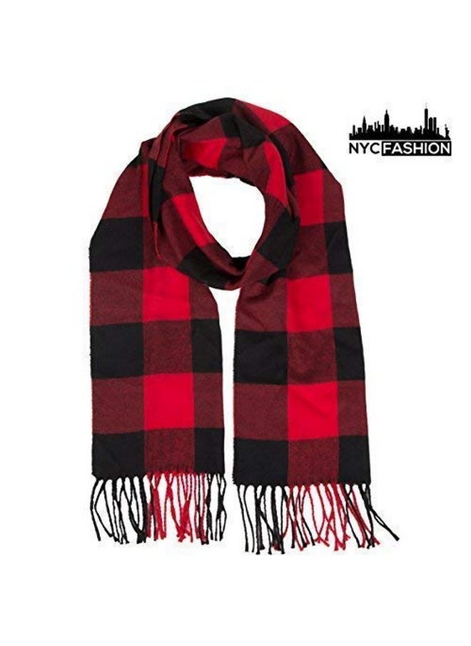 Buffalo Red And Black Plaid Flannel Scarf For Women & Men - Soft Warm Winter Scarf - 67” X 13” Inches - pzsku/ZC52CA17604CBA7E98025Z/45/_/1735214500/a8321bd7-9468-40f6-9701-64b6a488256c