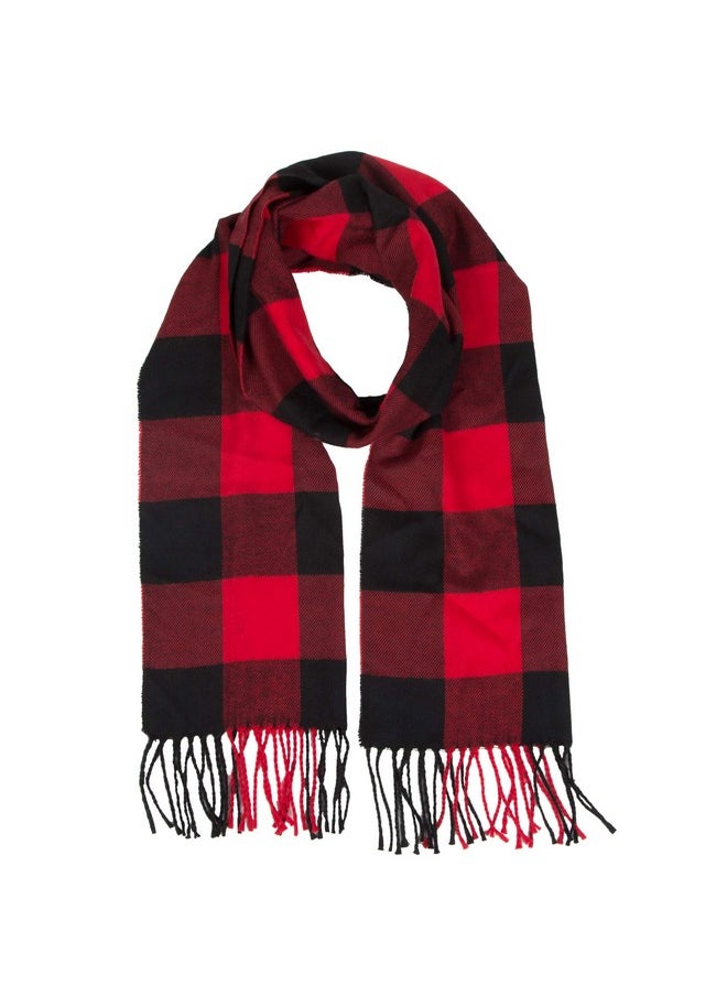 Buffalo Red And Black Plaid Flannel Scarf For Women & Men - Soft Warm Winter Scarf - 67” X 13” Inches - pzsku/ZC52CA17604CBA7E98025Z/45/_/1735214604/ba612da7-704d-48c2-a3cb-4cfd33f6c7fb