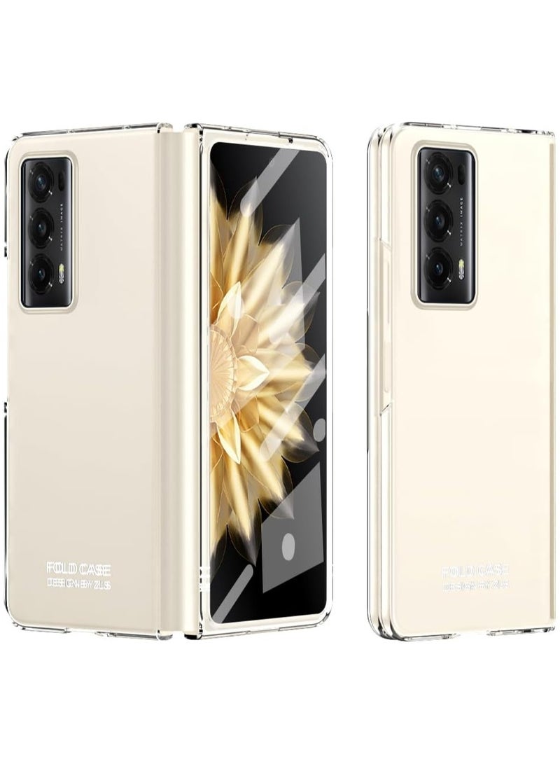 general Case Compatible with Honor Magic V2 Premium matte anti fingerprint Folding Case For Magic V2 with Screen Protector Glass film Cover