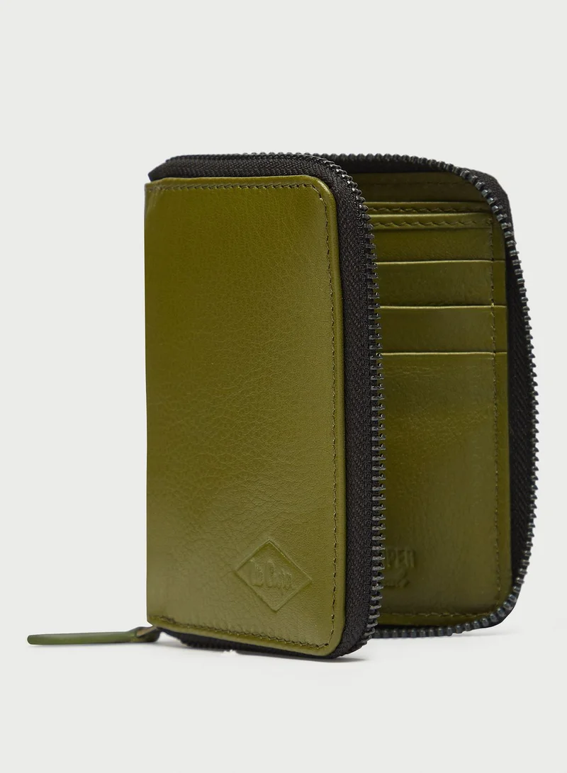 Lee Cooper Logo Zip Wallet