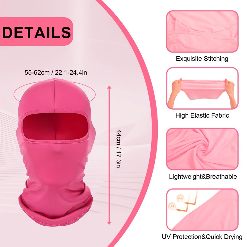 xipixiao 2Pcs Multifunctional Full Face Cover Ski Mask Balaclava Shiesty Unisex Summer Cooling Hood Cap Neck Gaiter Windproof UV Protector Lightweight for Outdoor Sports Motorcycle Snowboard - Image 2