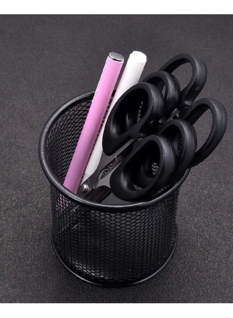 إل ديس مجموعة مقصات حرفية متعددة الوظائف من 5 قطع، شفرات متينة من الفولاذ المقاوم للصدأ، مقبض مريح للراحة، مثالية للمكتب والمنزل والخياطة والورق وجميع المشاريع - Image 4