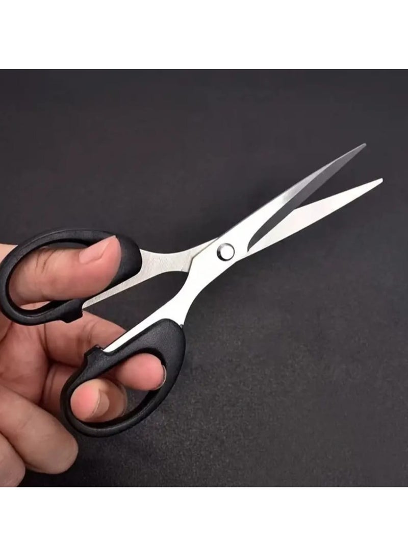 إل ديس مجموعة مقصات حرفية متعددة الوظائف من 5 قطع، شفرات متينة من الفولاذ المقاوم للصدأ، مقبض مريح للراحة، مثالية للمكتب والمنزل والخياطة والورق وجميع المشاريع - Image 2