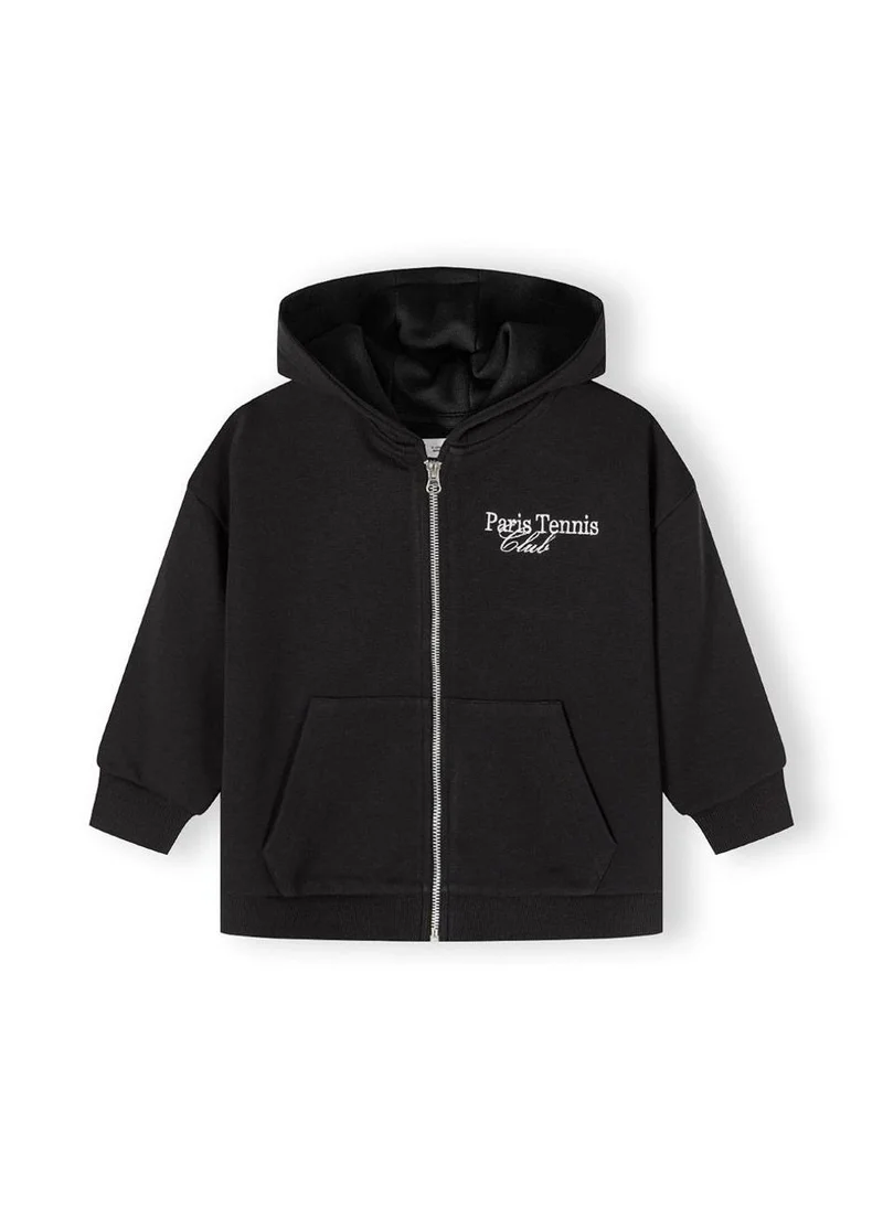 MINOTI Kids Girls Oversized Zip Through Hoodie
