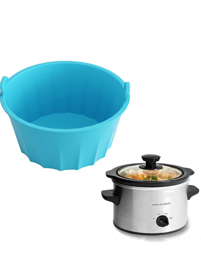 SYOSI Slow Cooker Liner Silicone,Slow Cooker Liners fit Crock-Pot 6-8 Quart Oval Slow Cooker，Reusable & Leakproof Dishwasher Safe Cooking Liner for 6-8QT Crock Pot - Image 1