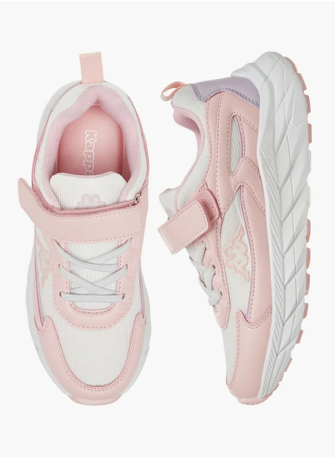 Kappa Girls' Logo Detail Sports Shoes with Hook and Loop Closure