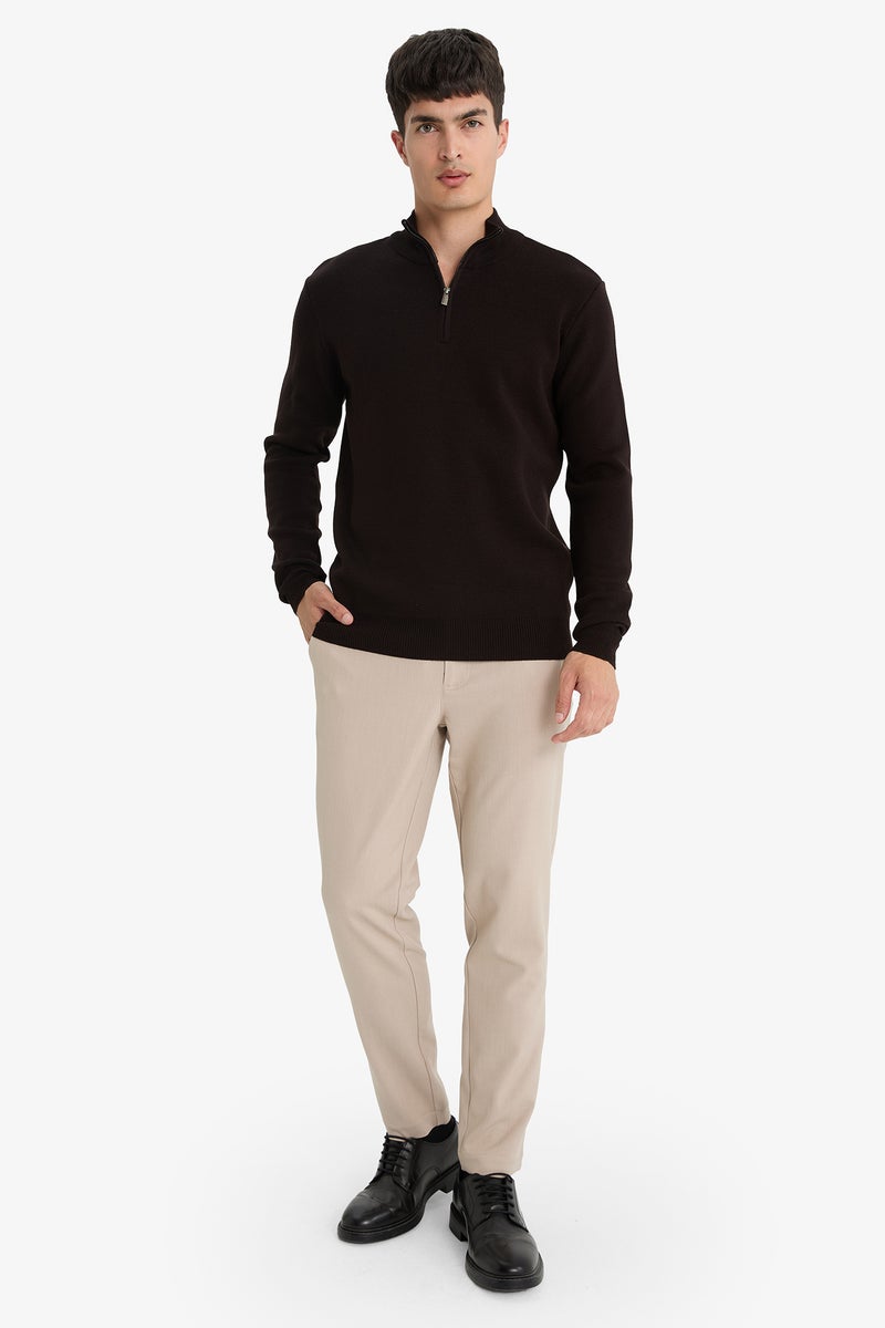 DeFacto Brown Man Standard Fit Knitwear Pullover Casual - Image 2