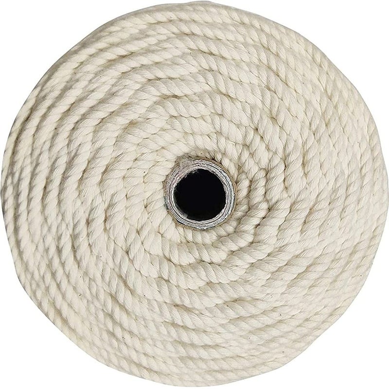 SRIVI Twisted 3Ply Thread 4 MM 100 Meters Cotton Cord Rope for Wall Hanging SRIVI Decor Planters Yarn Cord No110 - Image 4