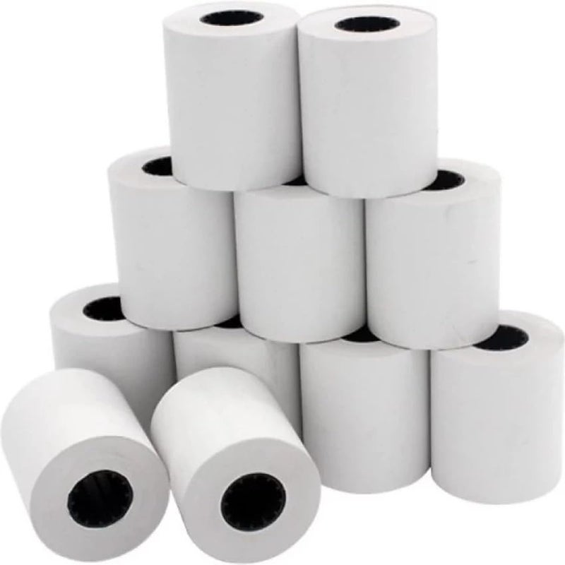 swaggers Thermal Paper/Billing Machine/POS Machine Rolls 2 inch- 57mm(Width) x 25 meter(Length) with fine class black colour printing (Pack Of 10 Rolls) - Image 1