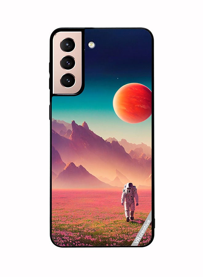 VR CREATIVE Protective Case Cover For Samsung Galaxy S21 Plus 5G An Astronaut In A Spacesuit Walks Around An Alien Planet And Explores Its Surface Design Multicolour - Image 1