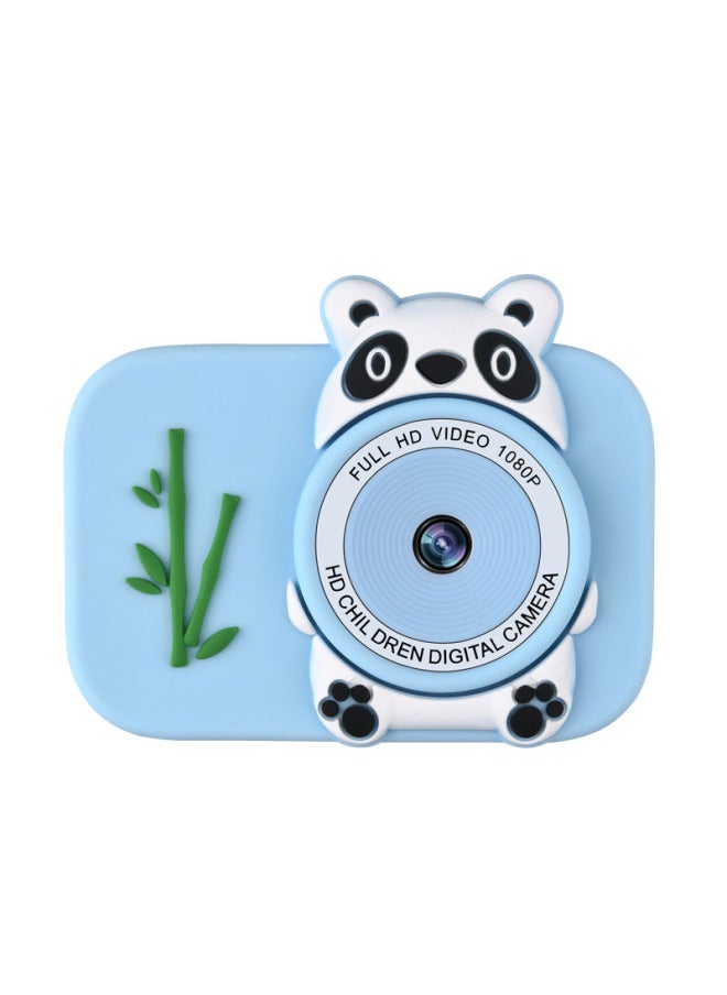 Y8 Cartoon Camera HD Children Digital Camera Cross Border Portable DSLR Camera Toy Kids Birthday Gift-Color:Little Bear List Photo Blue  - Image 1